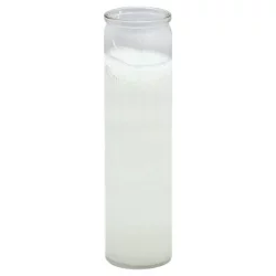 Reed Candle White Candle Wax Clear Glass Jar - Each