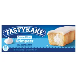 Tastykake Creme Filled Krimpets, , 6 Packs of 2 Snack Cakes with Butterscotch Icing - 6 ct