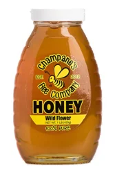 Champanes Bee Company Honey Glass Jar