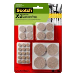Scotch 2 in x 2 in x 0.2 in Floor Pad, 162 ct