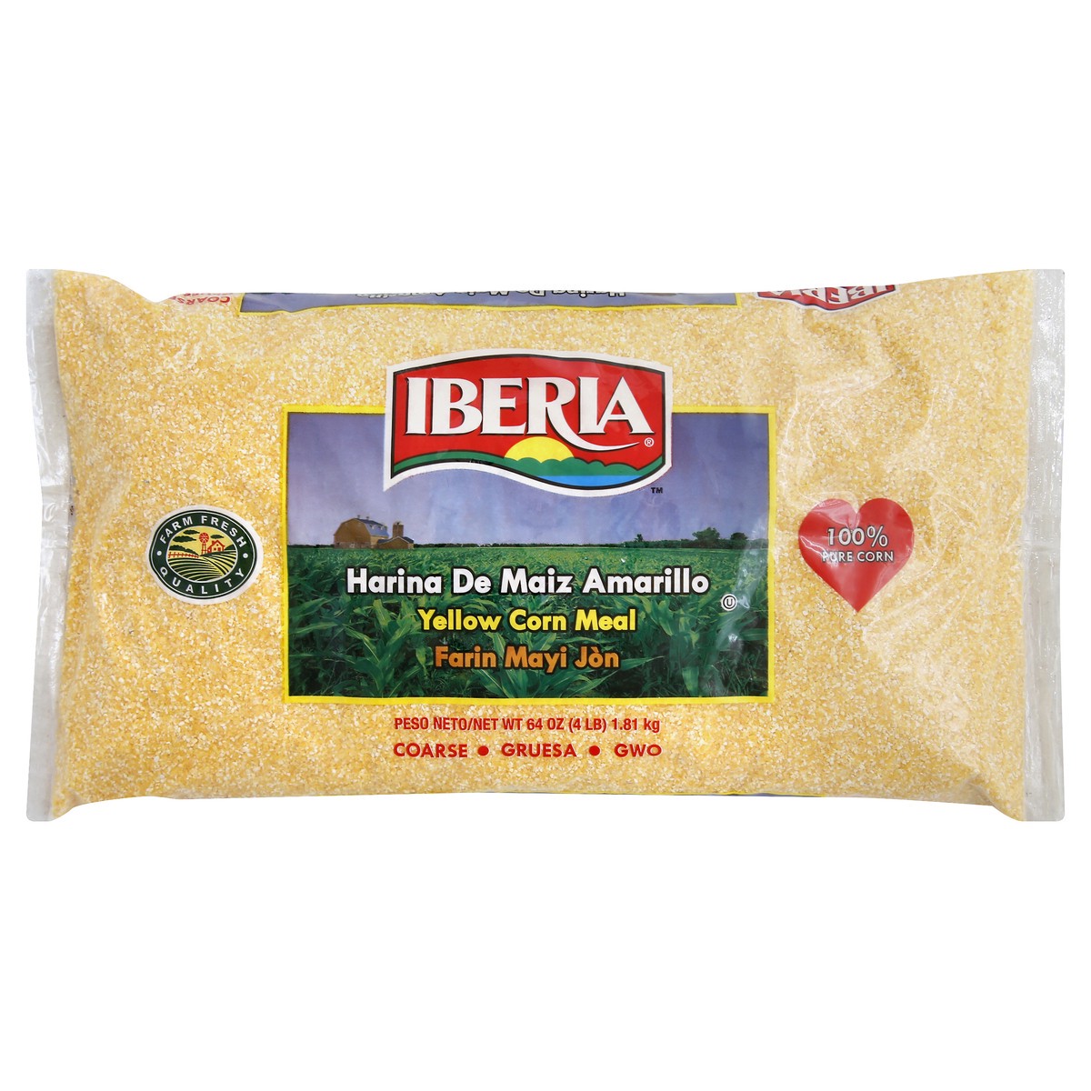 slide 8 of 8, Iberia Yellow Corn Meal 64 oz, 64 oz