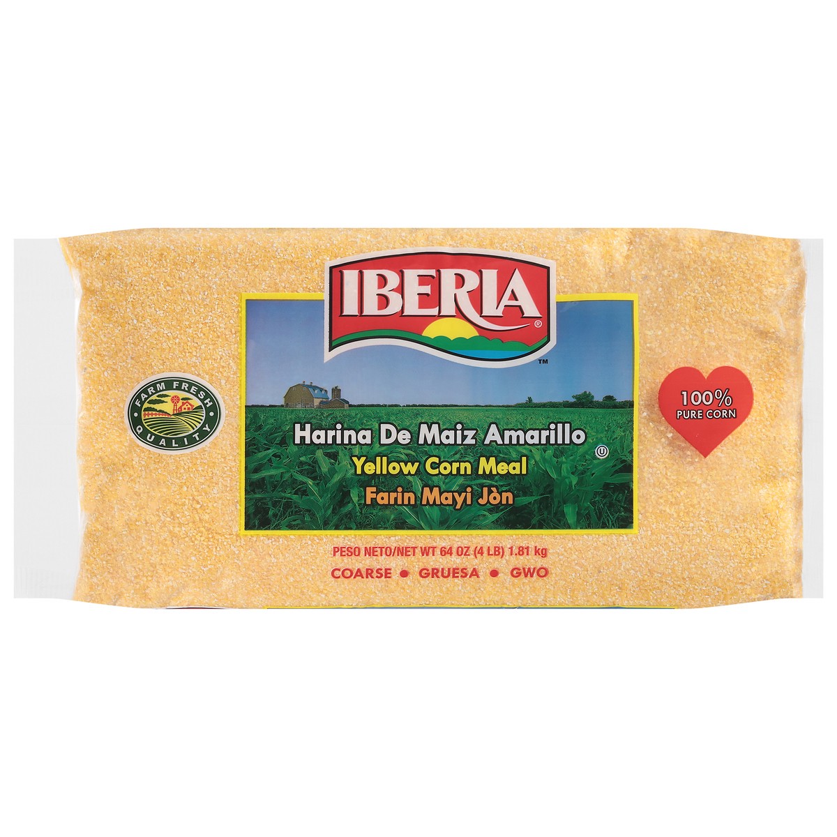 slide 1 of 8, Iberia Coarse Yellow Corn Meal 64 oz, 64 oz