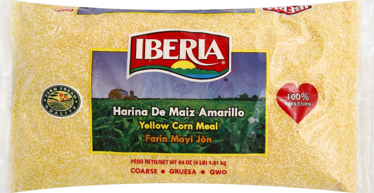 slide 1 of 8, Iberia Yellow Corn Meal 64 oz, 64 oz