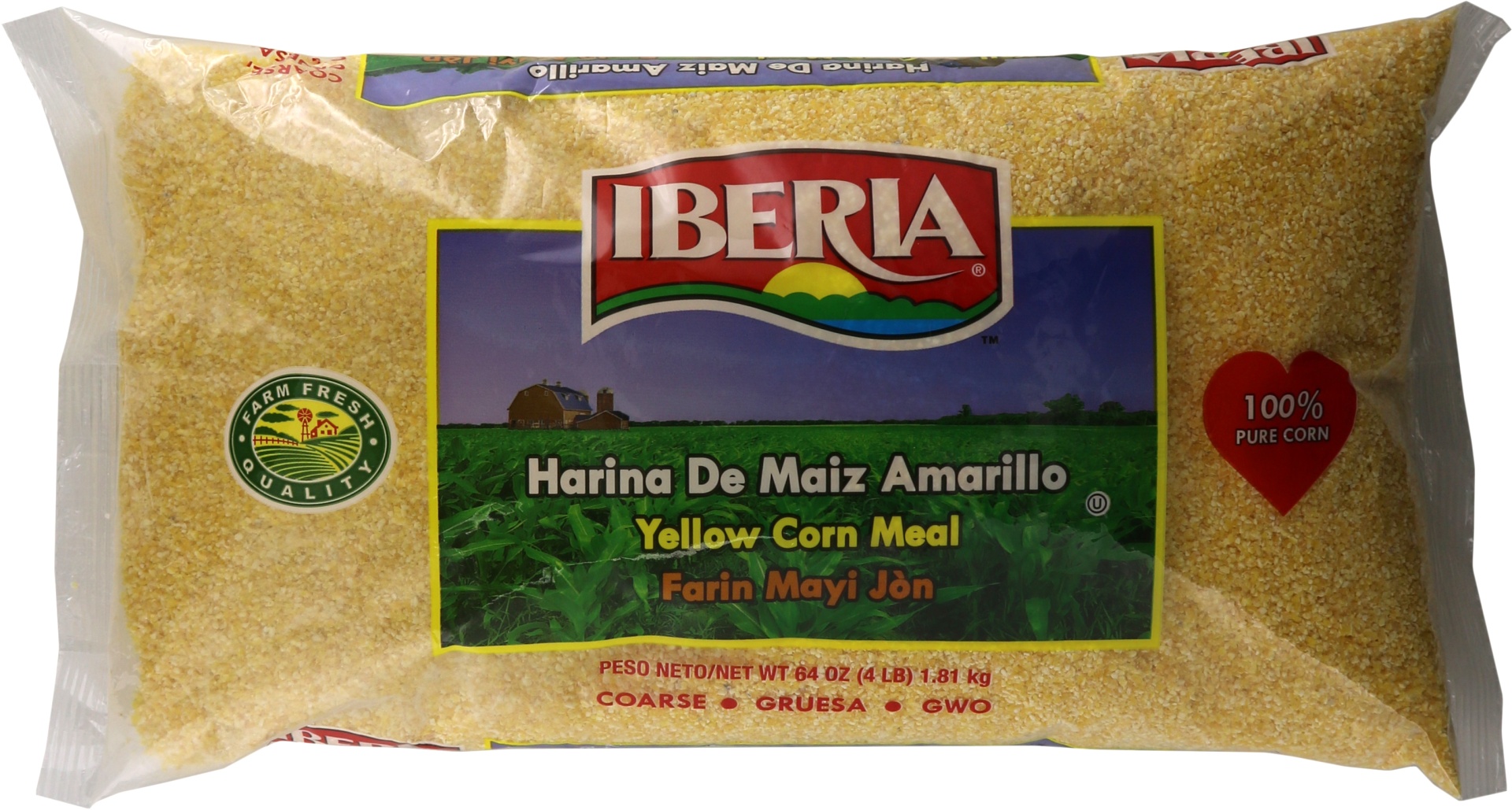 slide 1 of 1, Iberia Yellow Corn Meal 64 oz, 64 oz