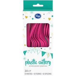 Kroger Home Sense Plastic Cutlery - Pink