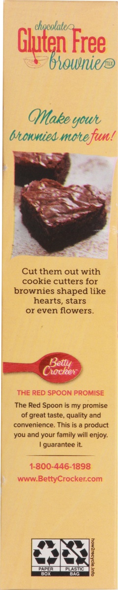 slide 6 of 10, Betty Crocker Gluten Free Chocolate Brownie Mix, 16 oz, 16 oz