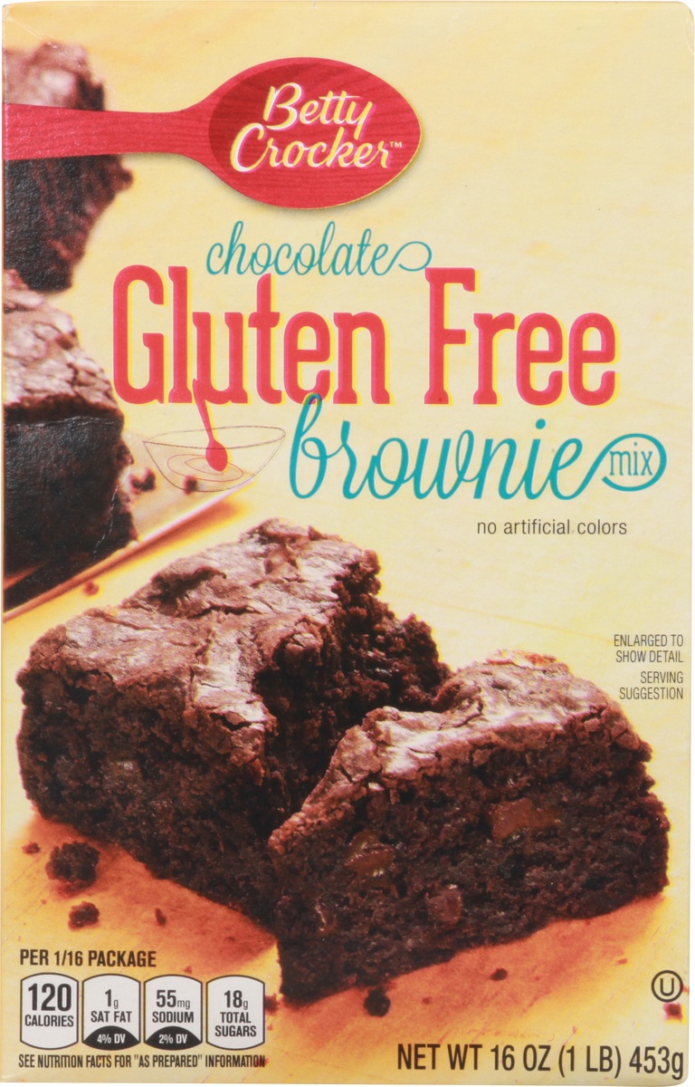 slide 8 of 10, Betty Crocker Gluten Free Chocolate Brownie Mix, 16 oz, 16 oz