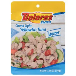 Dolores Chunk Light Yellowfin Tuna in Water - 2.6 oz