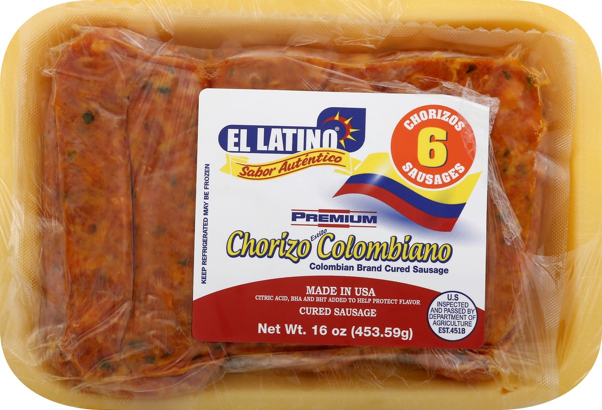 slide 9 of 12, El Latino Columbian Brand Cured Sausage 6 ea, 6 ct