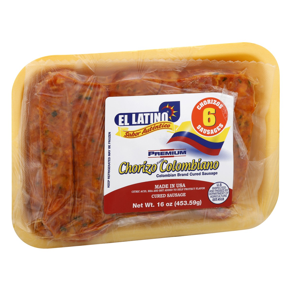 slide 8 of 12, El Latino Columbian Brand Cured Sausage 6 ea, 6 ct
