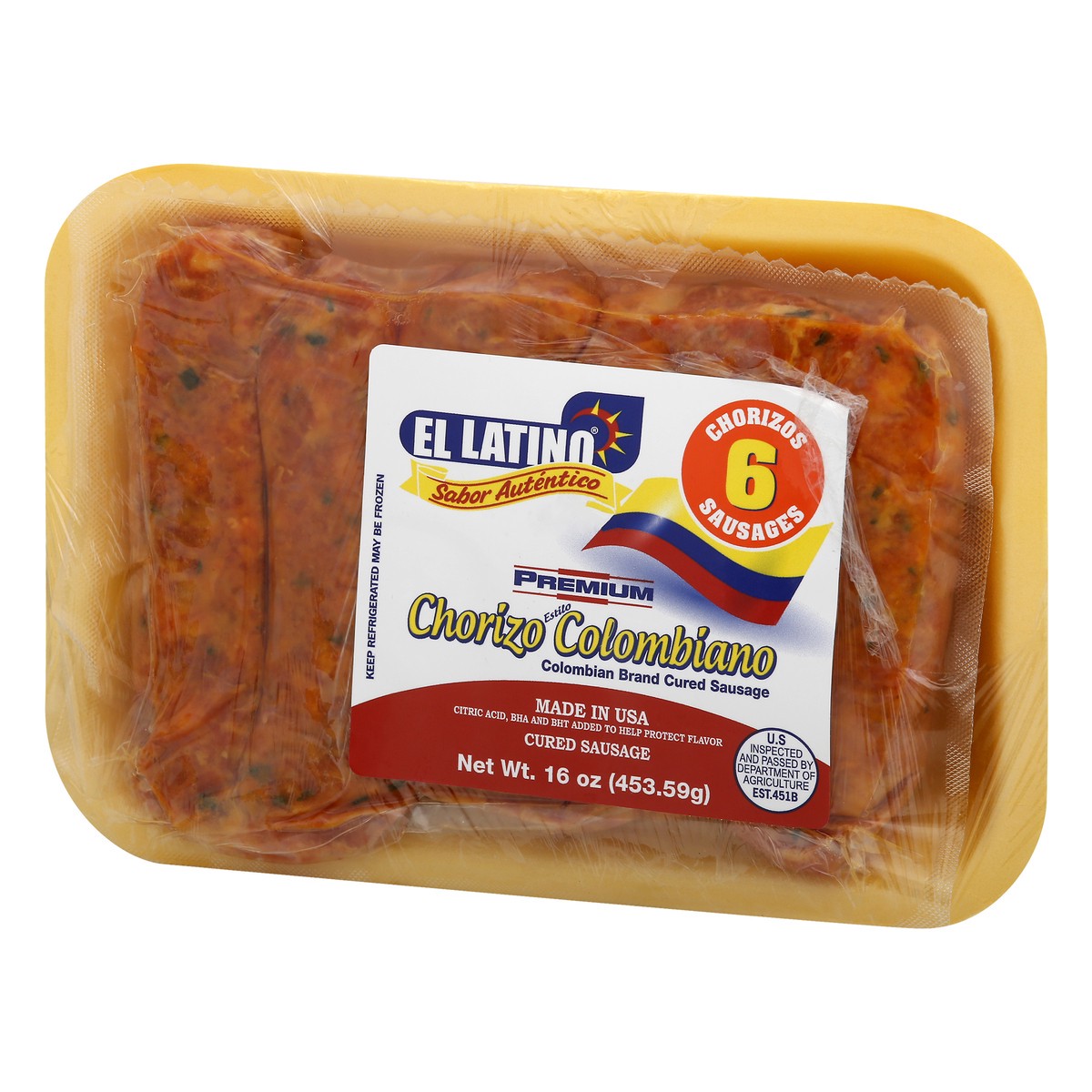 slide 6 of 12, El Latino Columbian Brand Cured Sausage 6 ea, 6 ct
