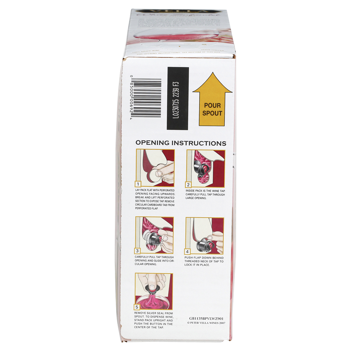 slide 6 of 7, Peter Vella White Zinfandel Wine, 5 liter