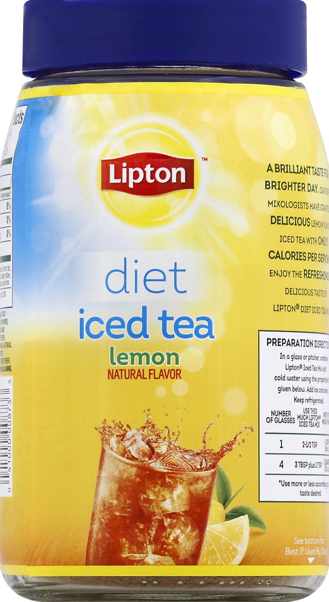 slide 3 of 6, Lipton Black Iced Tea Mix Diet Lemon- 15 qt, 15 qt