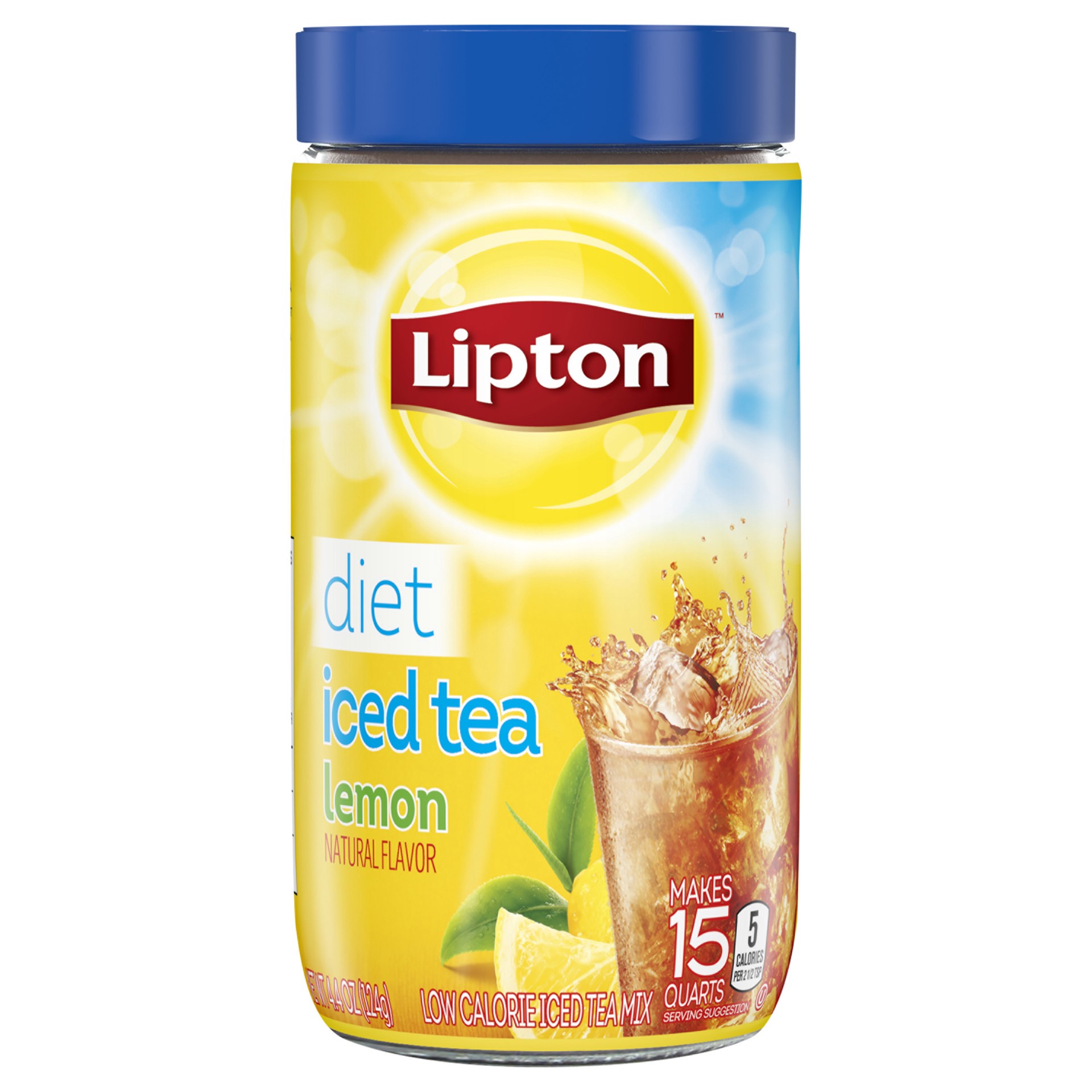 slide 1 of 6, Lipton Black Iced Tea Mix Diet Lemon- 15 qt, 15 qt