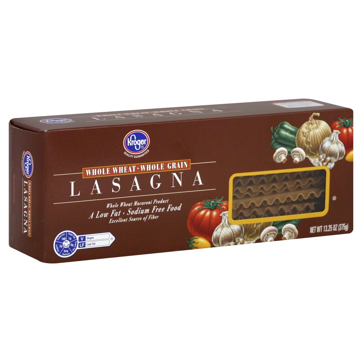 slide 1 of 1, Kroger Whole Wheat Lasagna Noodles, 13.25 oz