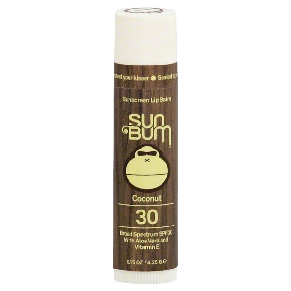 slide 1 of 2, Sun Bum SPF 30 Sunscreen Lip Balm | Vegan and Cruelty Free Broad Spectrum UVA/UVB Lip Care with Aloe and Vitamin E for Moisturized Lips | Coconut Flavor |.15 oz, 0.15 oz