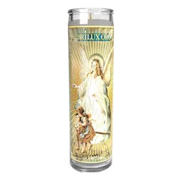 Reed Brilux Guardian Angel Religious Candle - White Wax