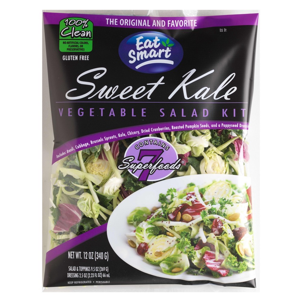 slide 2 of 3, Eat Smart Chopped Sweet Kale Salad Kit 12 oz, 12 oz