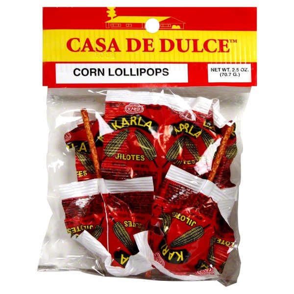 slide 1 of 1, Casa de Dulce Corn Lollipops, 2.5 oz