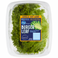 slide 1 of 1, Kroger Burger Leaf Single Cut Leaf, 5 oz