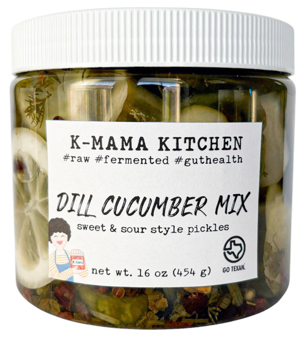 slide 1 of 1, K-Mama Dill Cucumber Mix Pickles, 16 oz