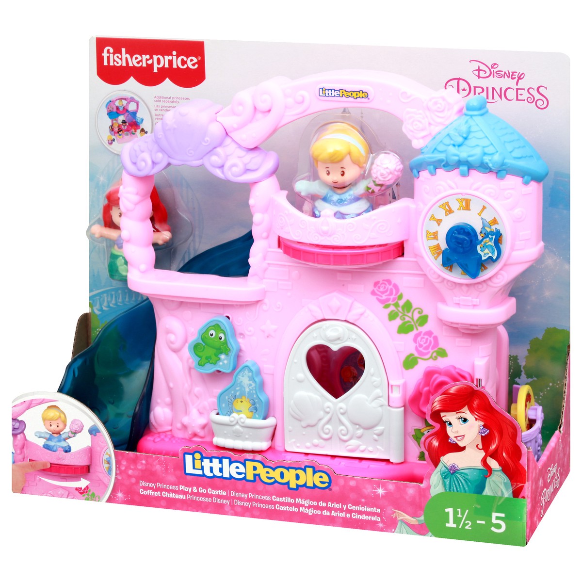 slide 8 of 9, Fisher-Price - Disney Princess Play & Go Castle by Little People, 1 ct