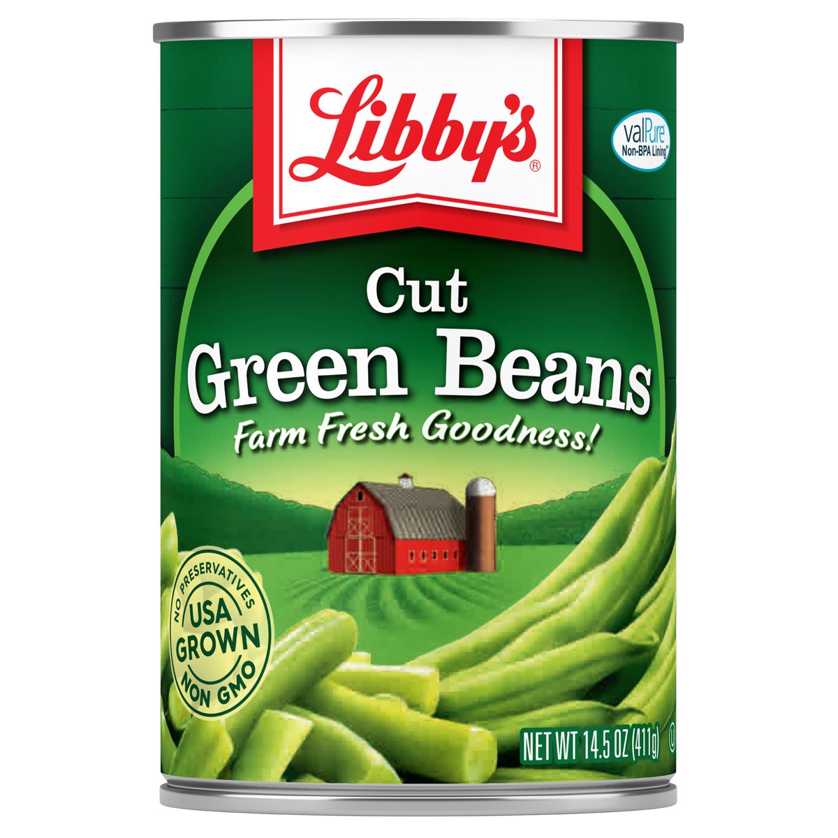 slide 1 of 2, Libby's Green Beans, 14.5 oz