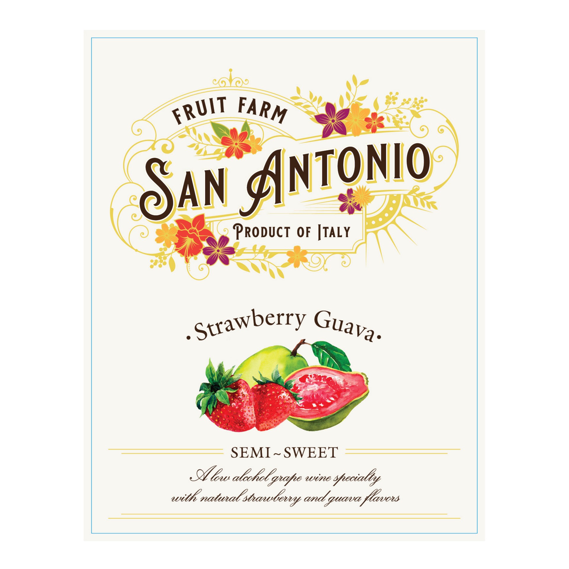 slide 8 of 9, San Antonio Fruit Farm Strawberry Guava Semi-Sweet Rose Wine 750mL, 750 ml