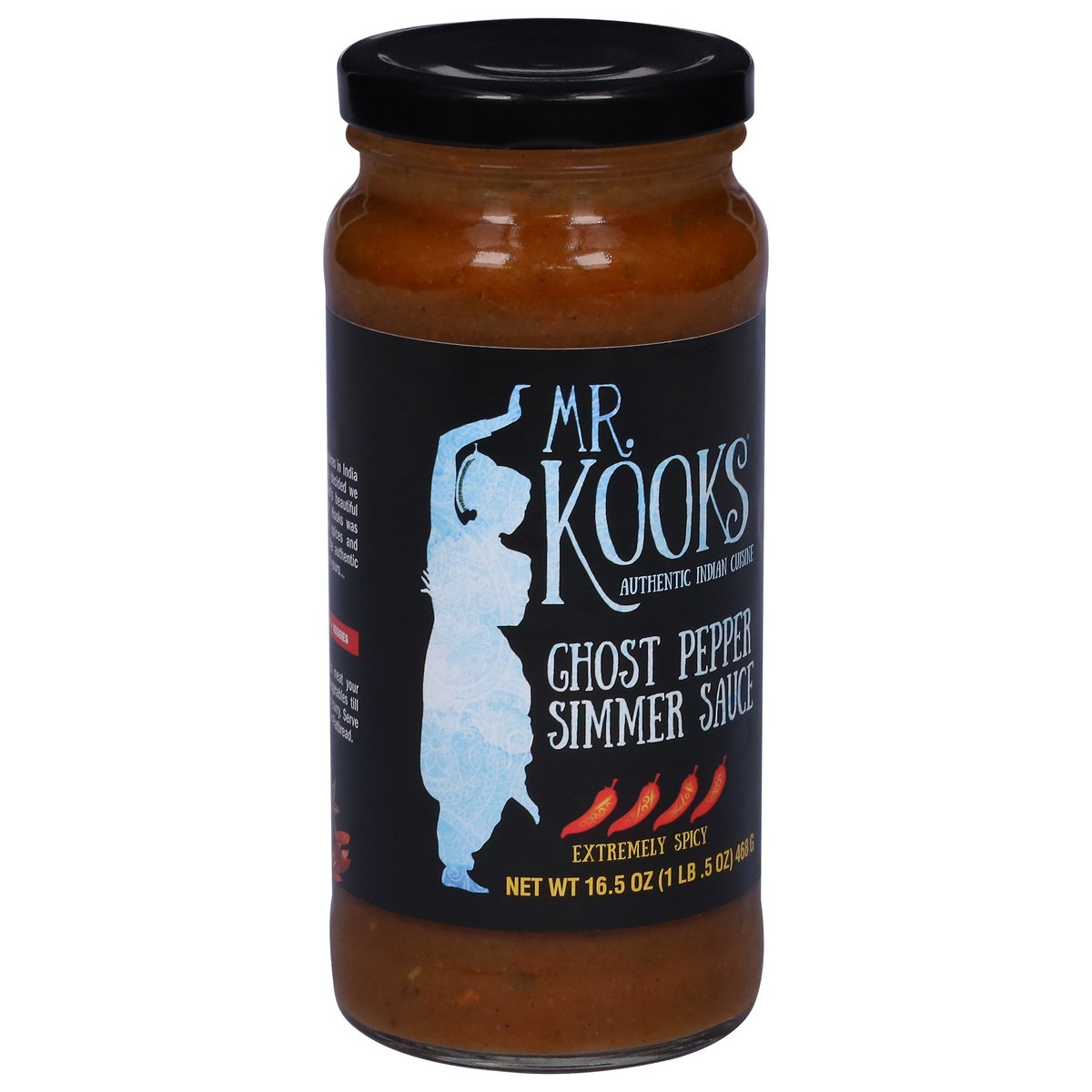 slide 2 of 14, Mr. Kooks Extremely Spicy Ghost Pepper Simmer Sauce 16.5 oz, 16.5 oz