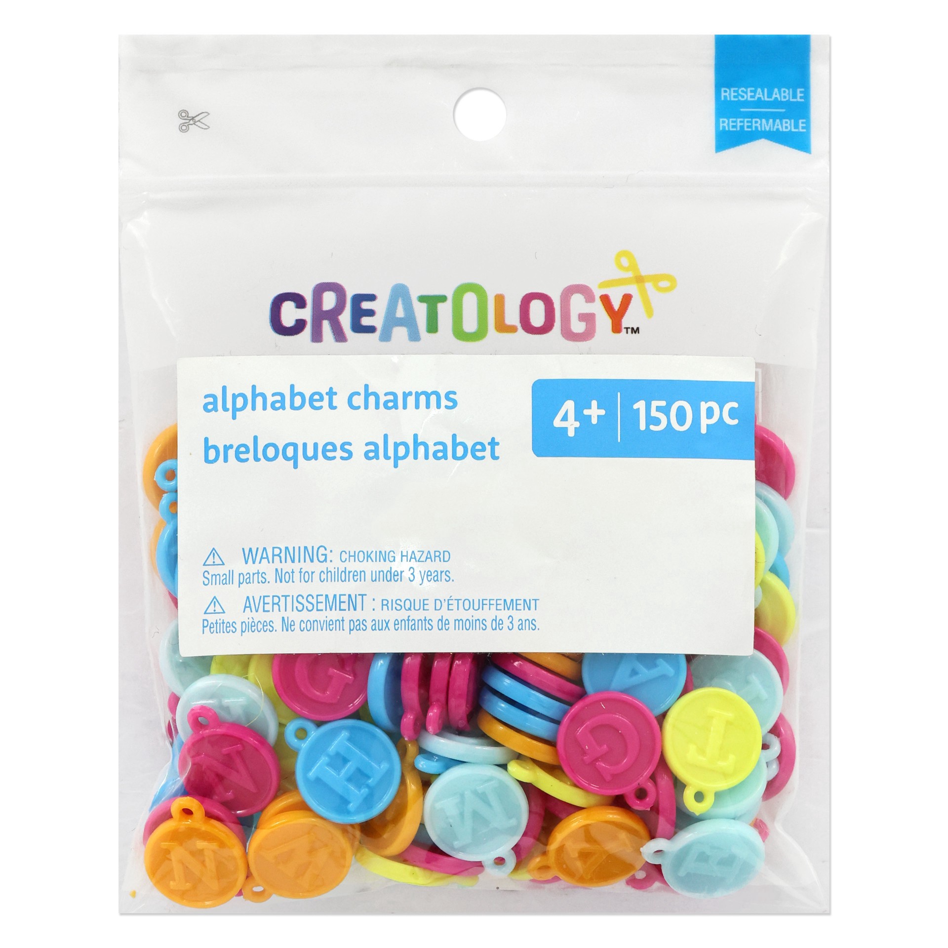 slide 2 of 4, Mixed Wax Style Alphabet Charms, 150ct. By Creatology, 150 ct