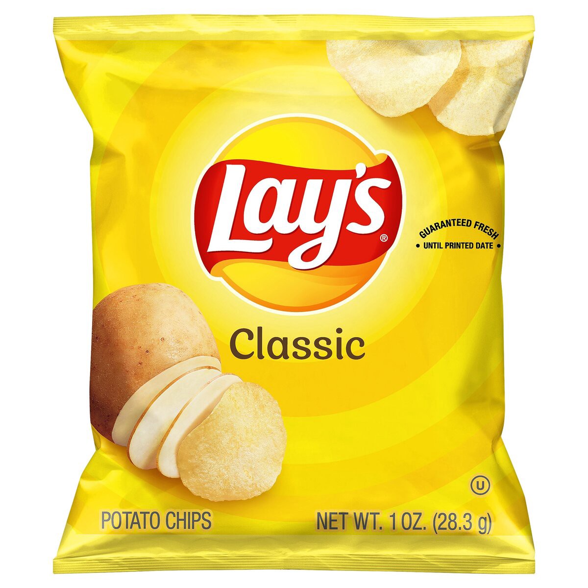 slide 1 of 3, Lay's Potato Chips, 1 oz