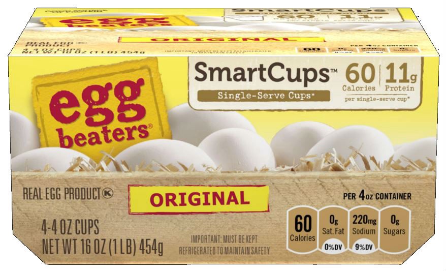 slide 1 of 4, Egg Beaters Egg Product, Real, Original, SmartCups, 4 ct