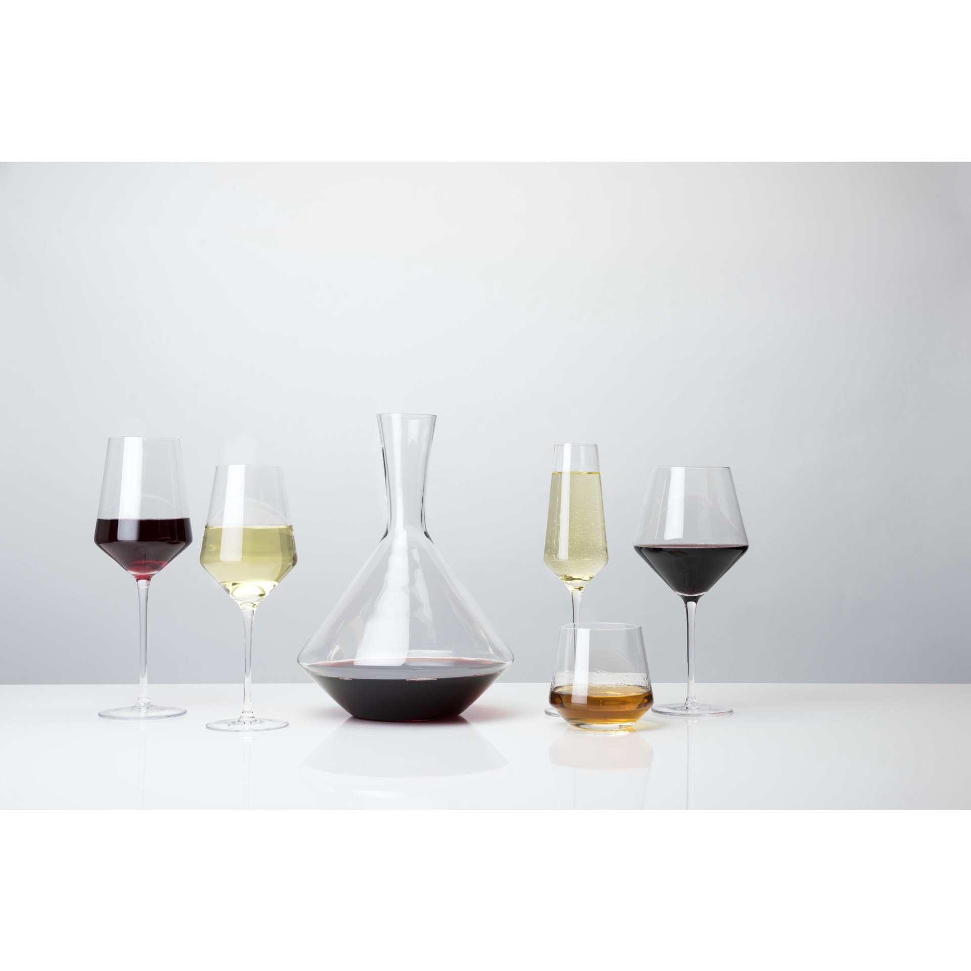 slide 3 of 5, Viski Angled Wine Decanter, Set of 1, Lead-Free Crystal, Modern Wine Decanter for Red or White Wine, Stunning Gift, 60 oz, 60 oz
