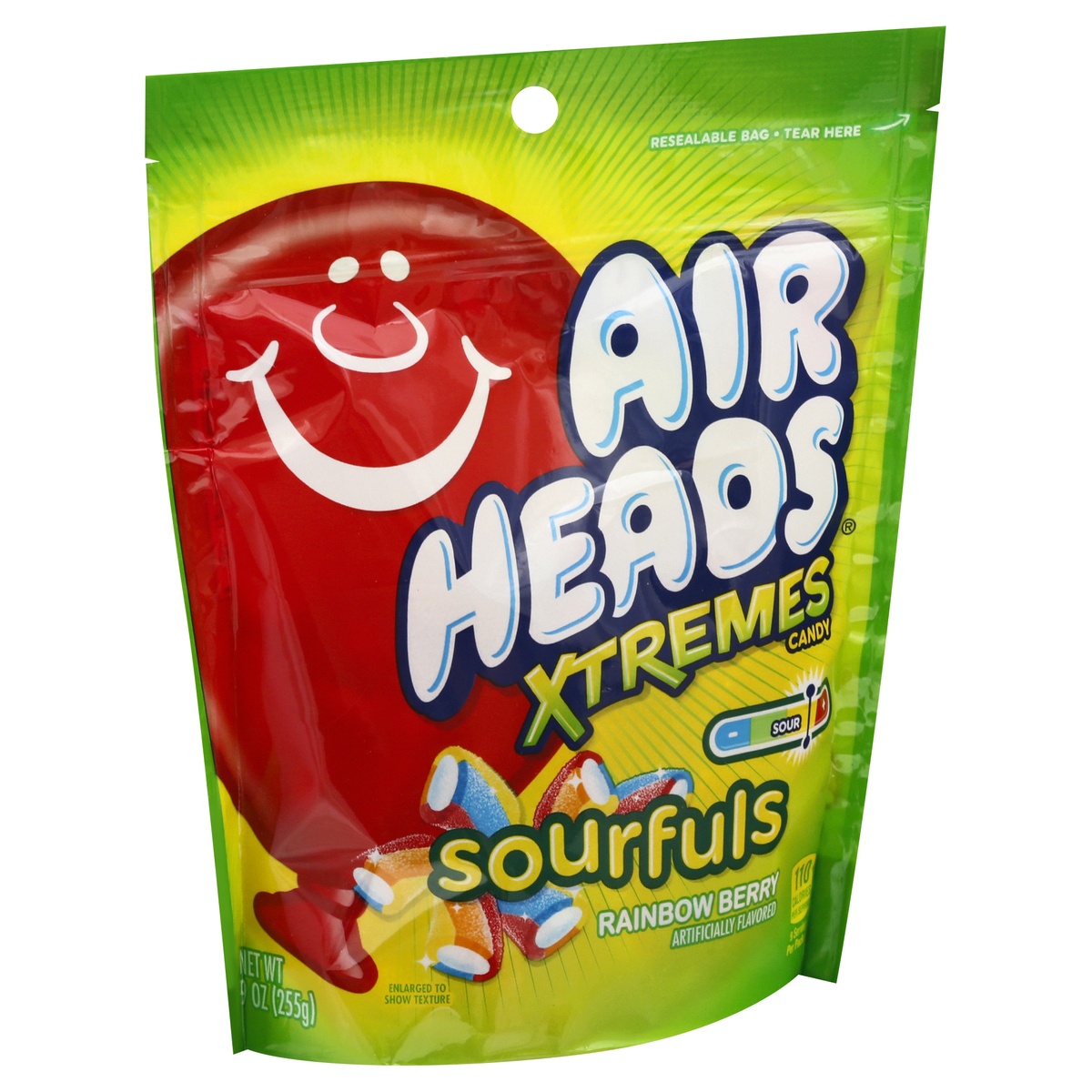 slide 2 of 10, Airheads Xtremes Sourfuls, Rainbow Berry, 9 oz