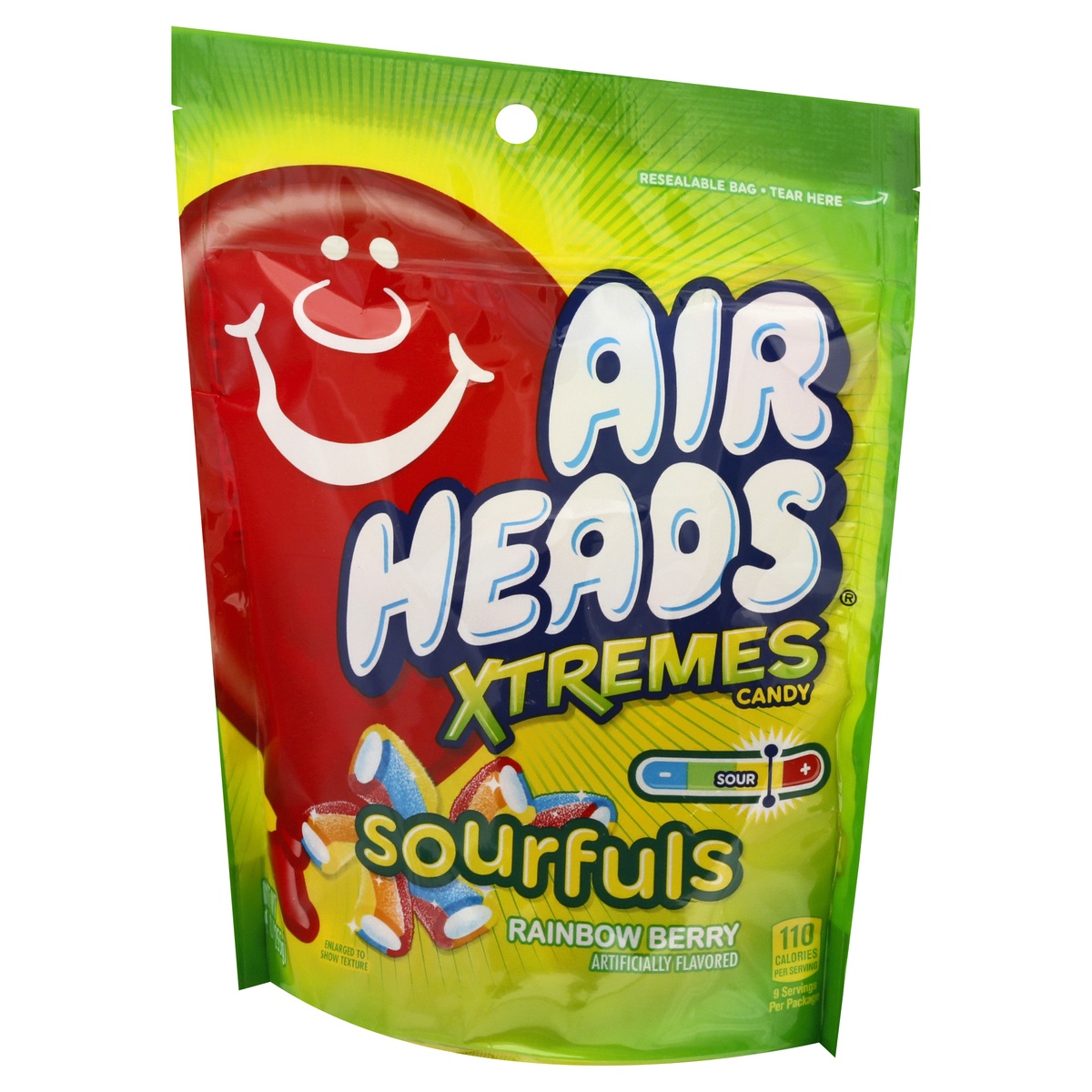 slide 3 of 10, Airheads Xtremes Sourfuls, Rainbow Berry, 9 oz