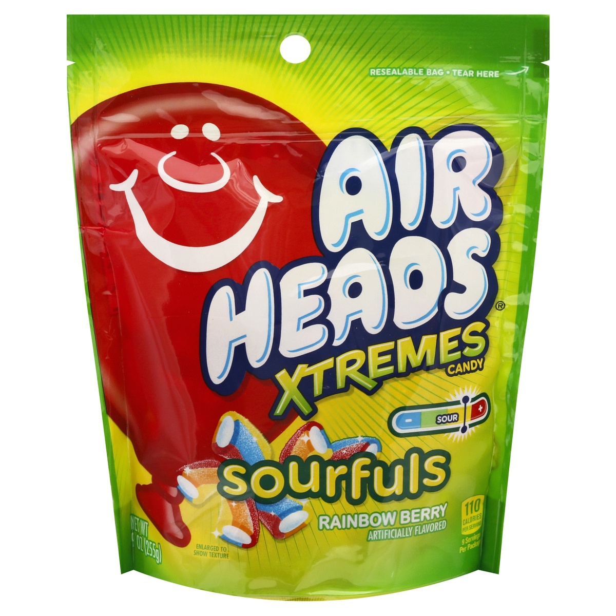 slide 1 of 1, Airheads Xtremes Sourfuls, Rainbow Berry, 9 oz