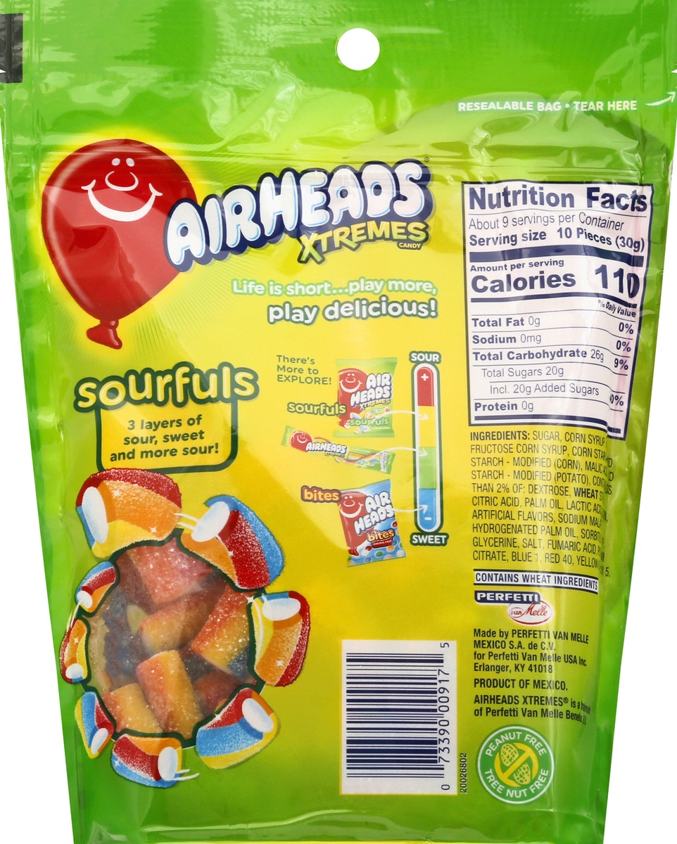 slide 10 of 10, Airheads Xtremes Sourfuls, Rainbow Berry, 9 oz