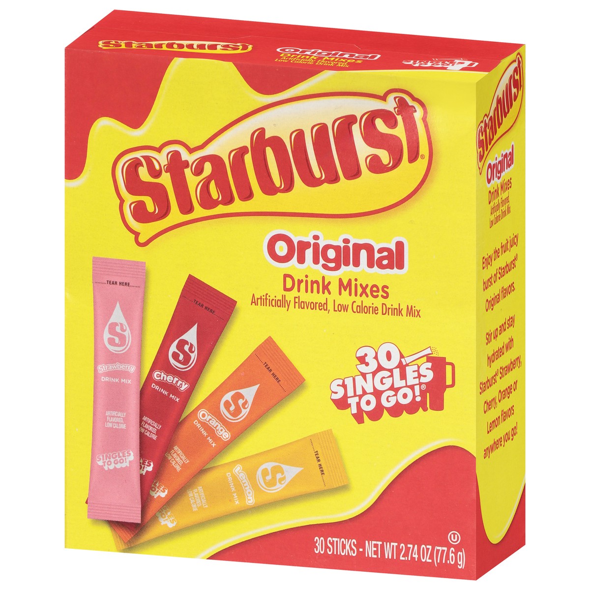 slide 3 of 4, Starburst Original Drink Mixes Vrty Pck, 30 ct