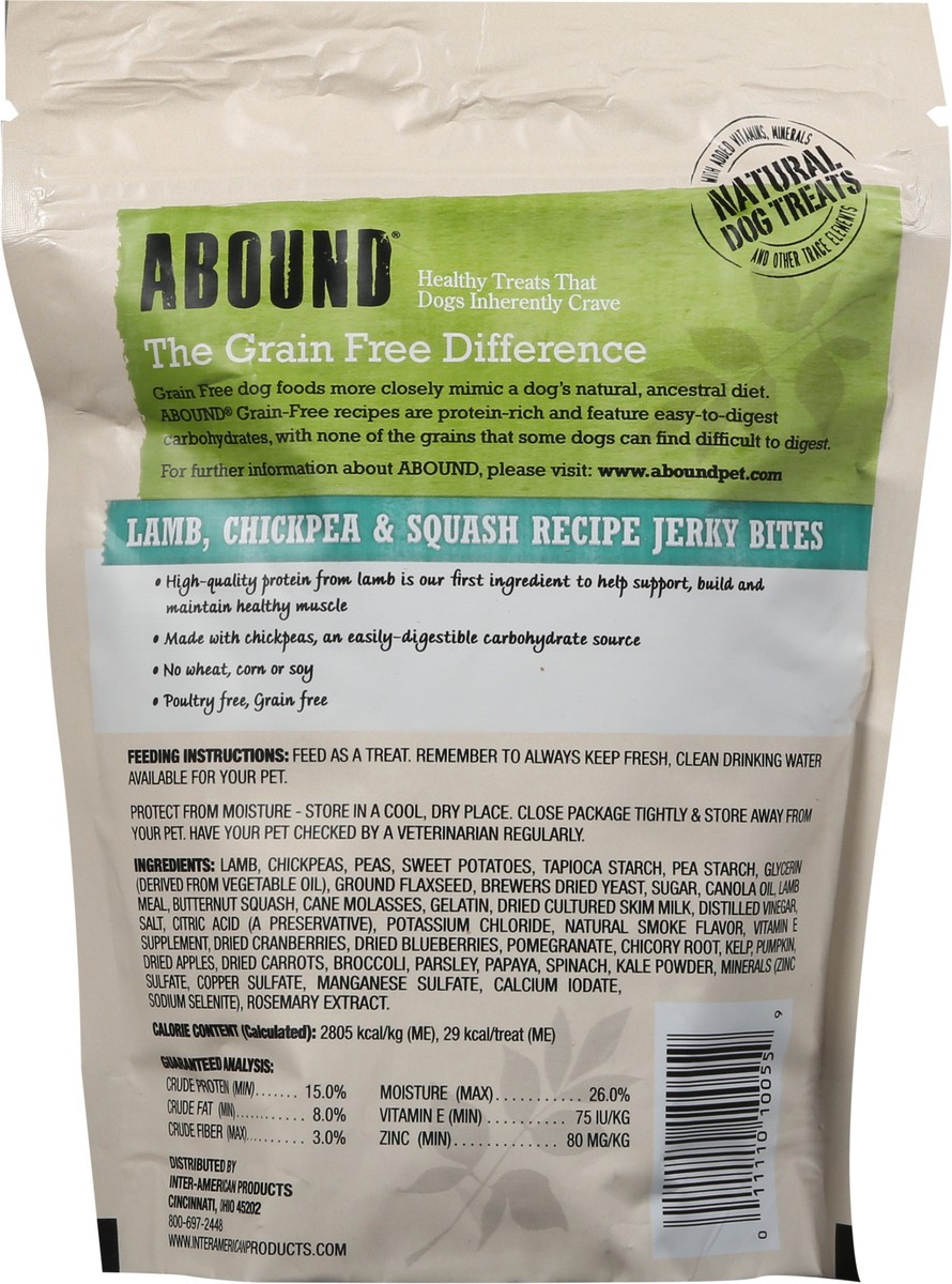 slide 8 of 9, Abound Grain Free Lamb Flavored Jerky Bites, 12 oz