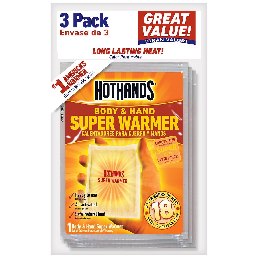 slide 1 of 1, HotHands Body/Hand Super Warmers, 3 ct