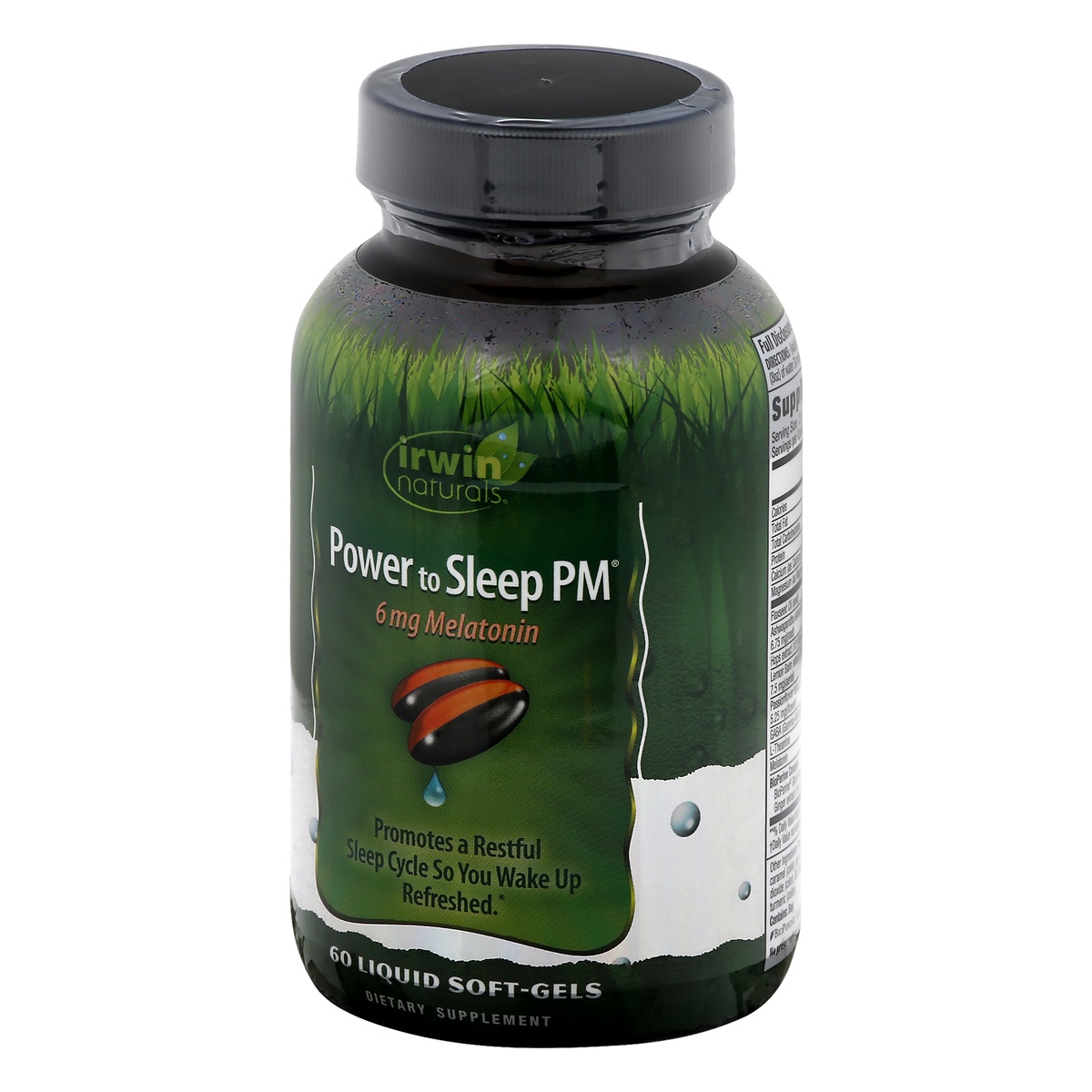 Irwin Naturals Power To Sleep Pm Melatonin Dietary Supplement Liquid Soft Gels 60 Ct Shipt 6151