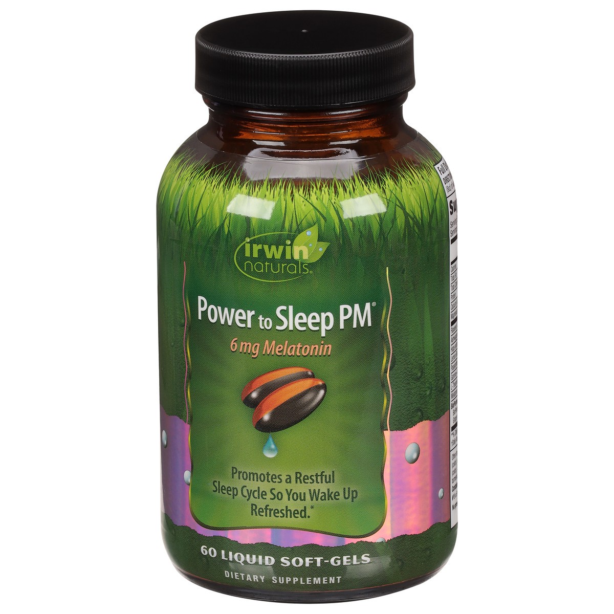 slide 7 of 12, Irwin Naturals 6 mg Melatonin Power to Sleep PM 60 Liquid Soft-Gels, 60 ct