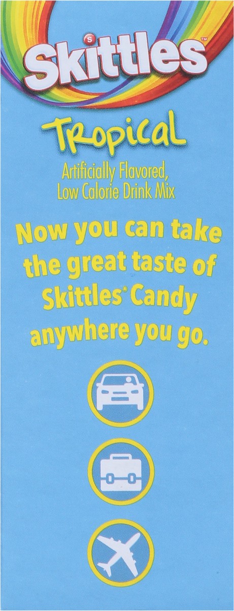 slide 6 of 9, Skittles Zero Sugar Tropical Drink Mix Variety Pack 30 Sticks, 30 ct