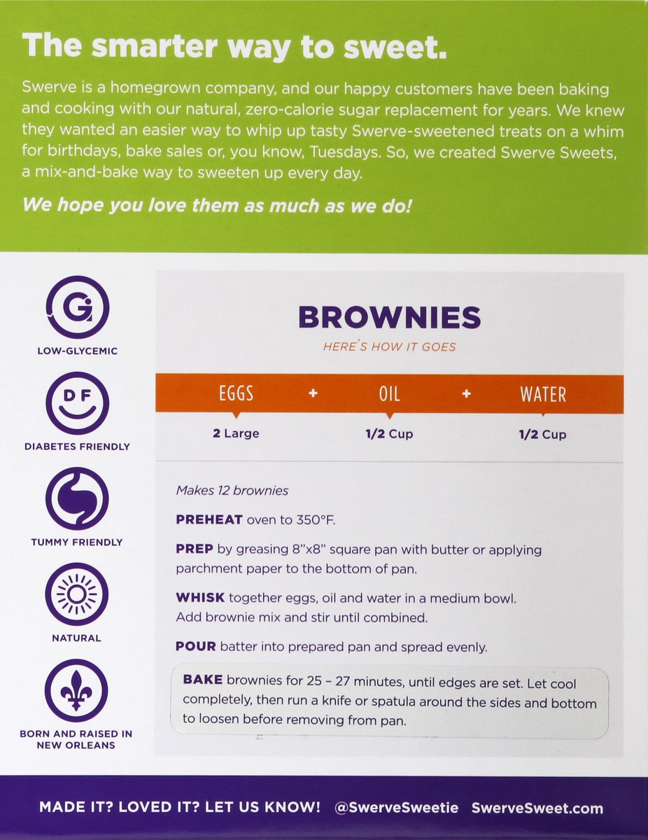 slide 8 of 9, Swerve Brownie Bake Mix, 12 oz