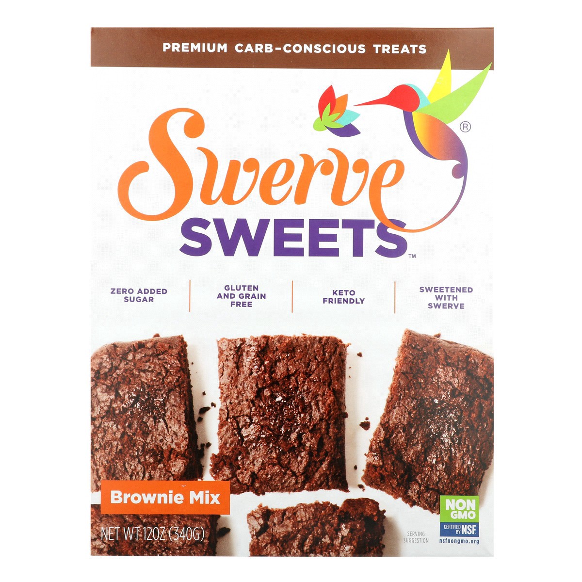 slide 1 of 9, Swerve Brownie Bake Mix, 12 oz