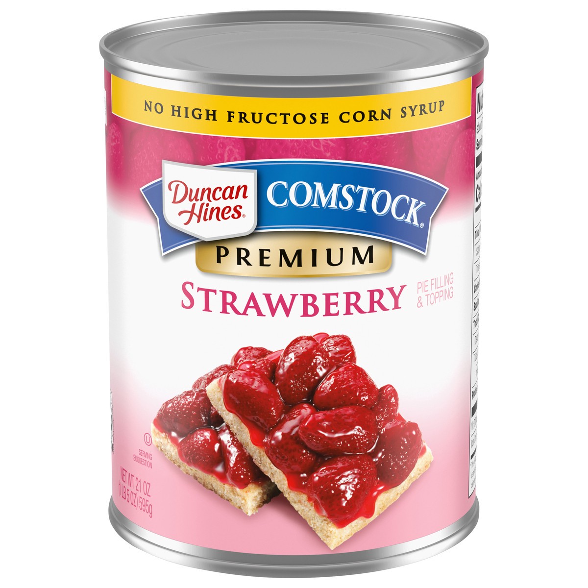 slide 1 of 4, Comstock Premium Strawberry Pie Filling & Topping 21 oz, 21 oz