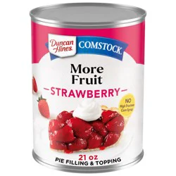 Comstock Premium Strawberry Pie Filling and Topping, 21 oz.