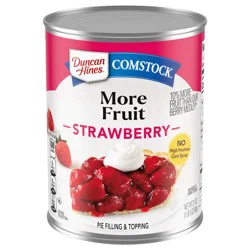 Comstock Premium Strawberry Pie Filling and Topping, 21 oz.