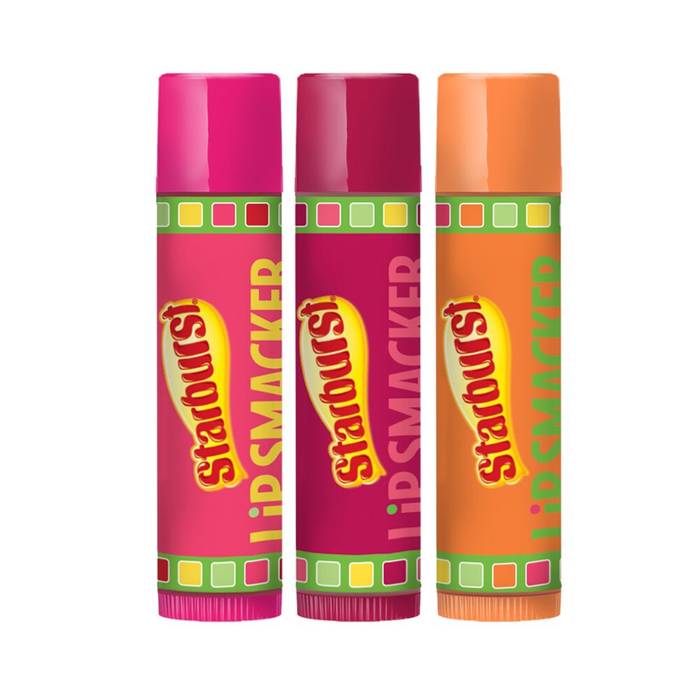 slide 1 of 2, Lip Smacker Starburst Tropical Fruit Flavors Lip Balm Trio, 3 ct