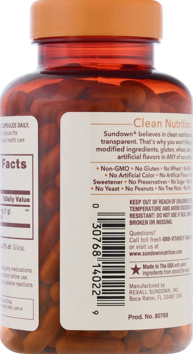 slide 7 of 9, Sundown Non-GMO 1000 mg Capsules Cinnamon 200 ea, 200 ct